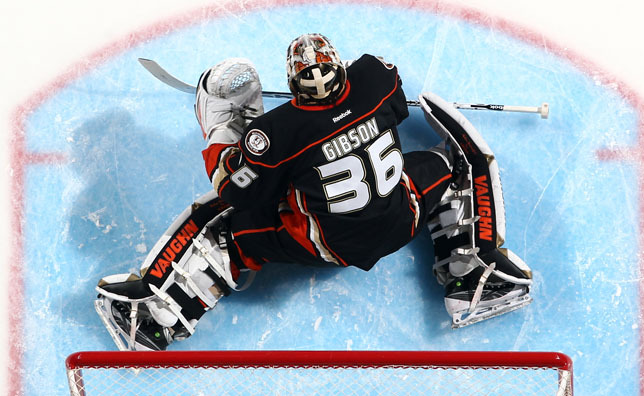 If John Gibson seizes the starter role, look for him to have a big year between the pipes in Anaheim. Image courtesy of ducks.nhl.com